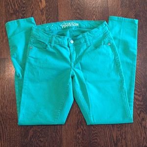 Old Navy Rockstar Jeans Kelly Green sz 6